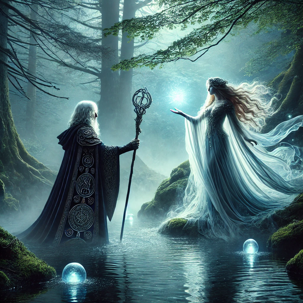 Lord Merlin and the Lady of the Lake